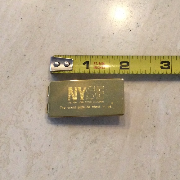 Money Clip NYSE Vintage The New York Stock Exchange Gold Tone Credit Cards NY - Picture 15 of 16